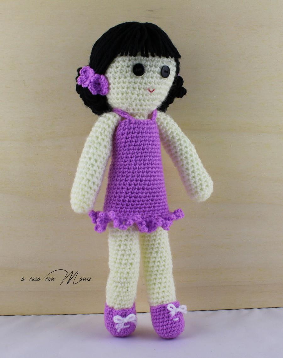 Hochzeit - Bambola fatta a mano, handmade doll, regalo per bambina, soft toy, amigurumi bambola, articoli da regalo, uncinetto bambola, bambola crochet
