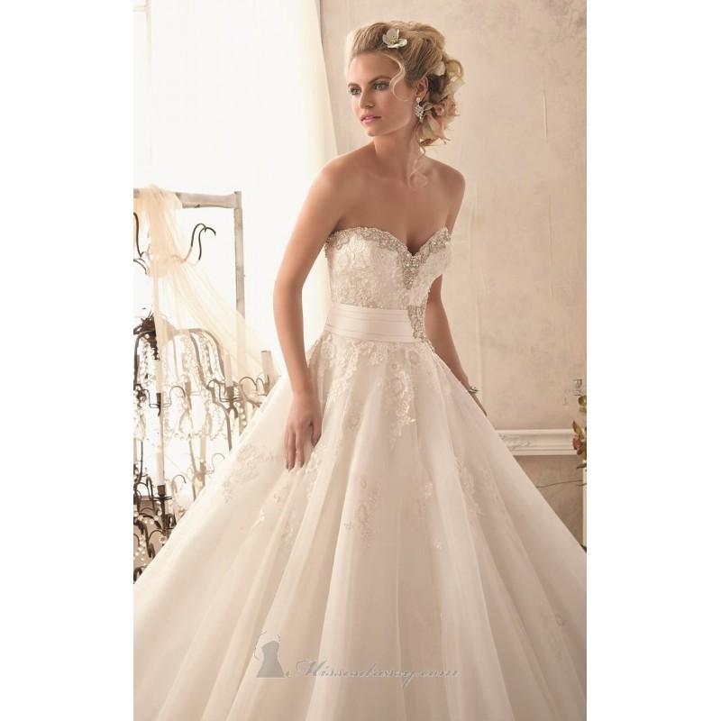 Mariage - Strapless Tulle Gown by Bridal by Mori Lee - Color Your Classy Wardrobe