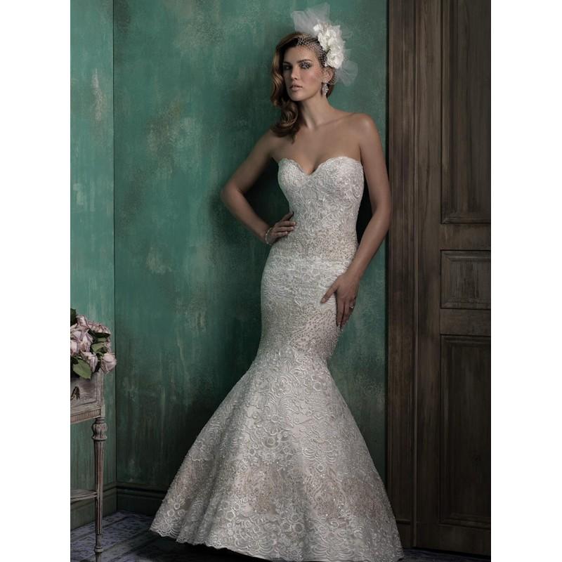 Wedding - Allure Bridals Couture C351 White/Silver,Ivory/Silver,Pearl/Ivory/Silver Dress - The Unique Prom Store