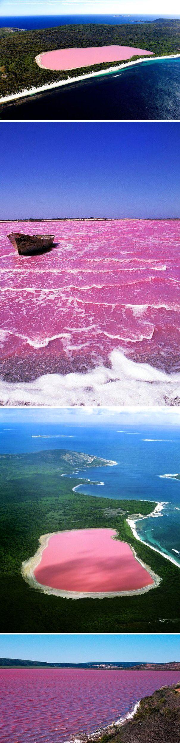 Свадьба - Unusual Pink Colored Lake Hillier In Australia