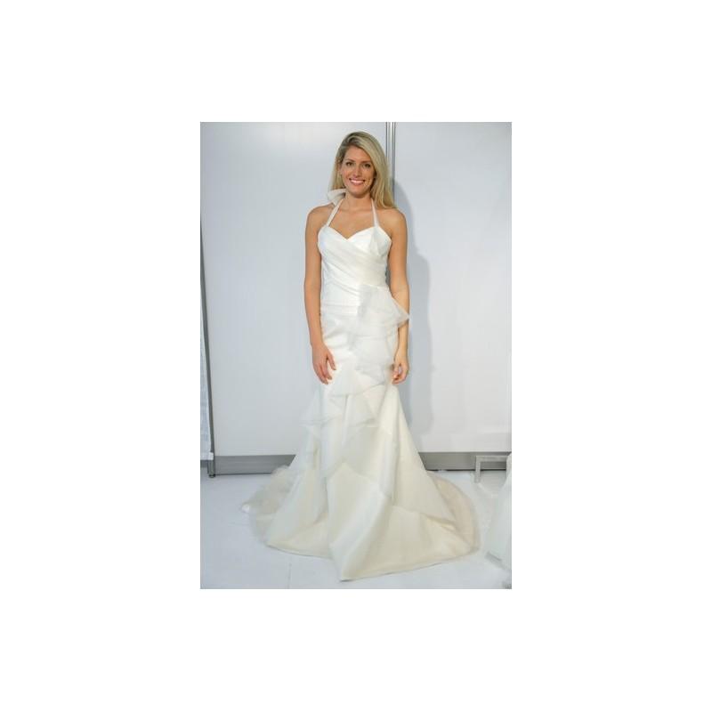 زفاف - Palazzo FW12 Dress 2 - Fall 2012 Sleeveless White Fit and Flare Full Length Palazzo - Nonmiss One Wedding Store
