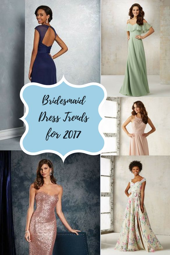 Hochzeit - What You Need To Know About 2017 Bridesmaid Dress Trends