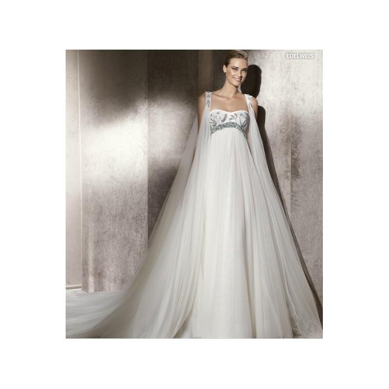 2017 Refined Empire Waist Wedding Gown Features A Line Chiffon Long