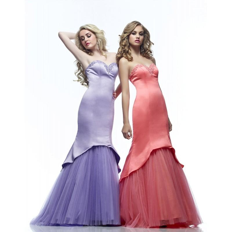 زفاف - Riva Designs R7442 Lavender,Coral Dress - The Unique Prom Store