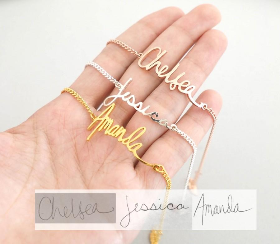 زفاف - Handwriting Jewelry • Actual Custom Handwriting Bracelet • Personalized Gift for Mom Grandma • Keepsake Jewelry • Signature Bracelet • BH01