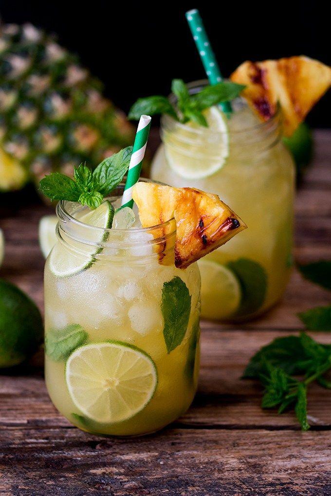زفاف - Pineapple Ginger Mojitos With Spiced Rum