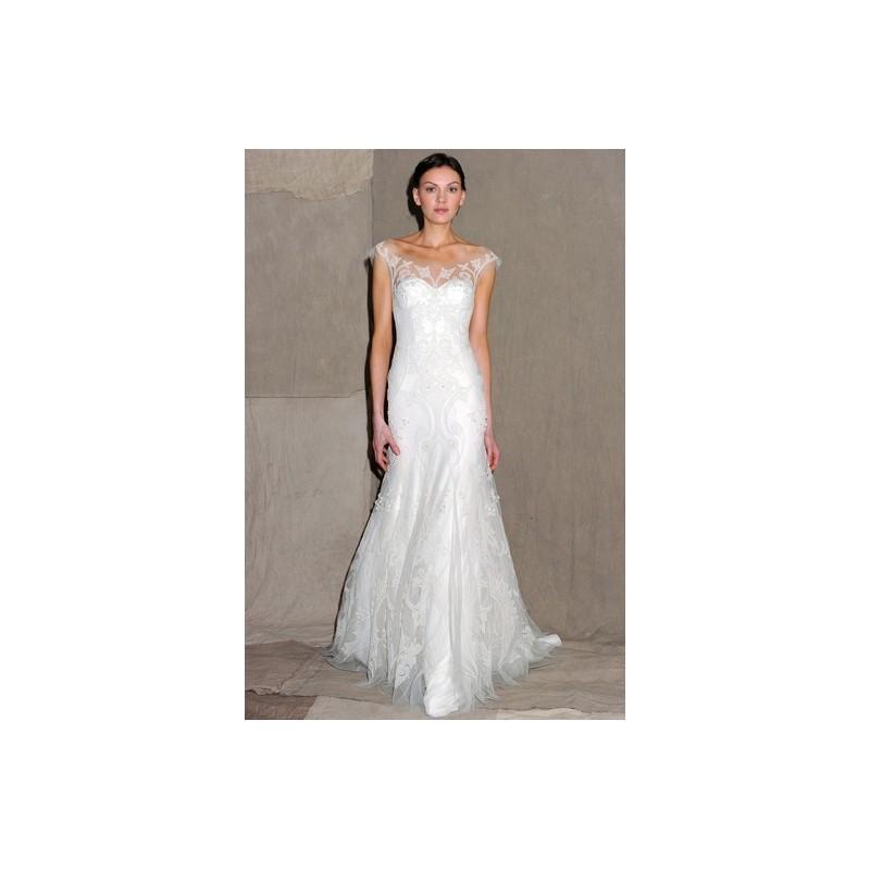 Mariage - Lela Rose SS13 Dress 2 - Full Length High-Neck White Spring 2013 A-Line Lela Rose - Nonmiss One Wedding Store