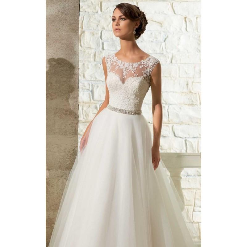 Hochzeit - Lace Gown by Blu by Mori Lee - Color Your Classy Wardrobe