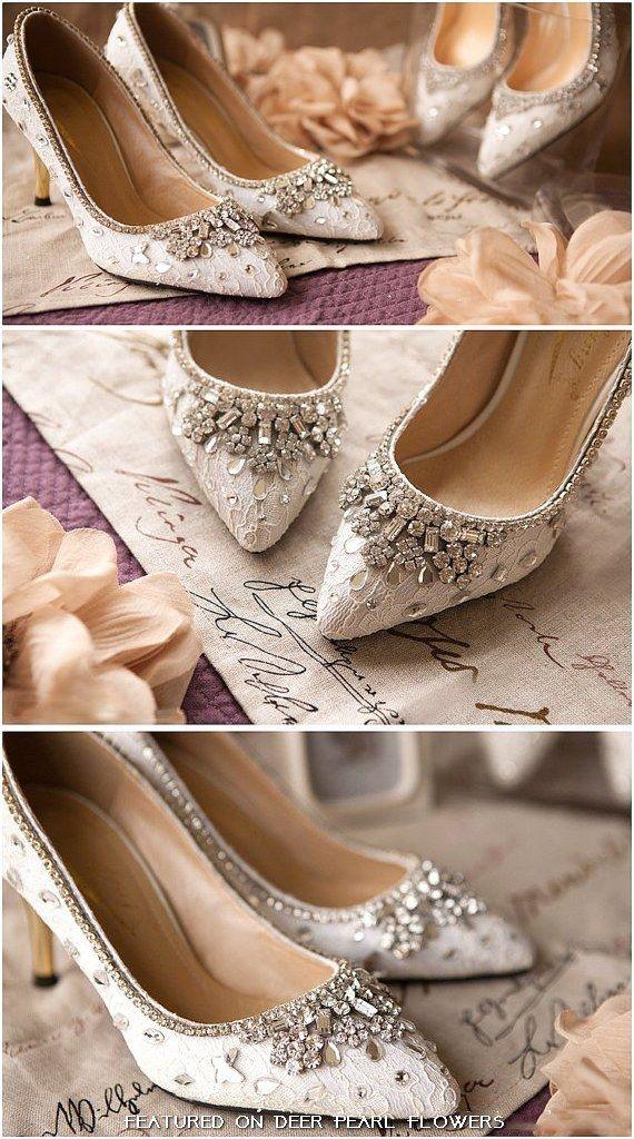 زفاف - 25 Most Loved Vintage Lace Wedding Shoes