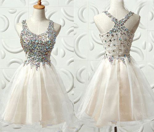 Mariage - Short Tulle Homecoming Dresses Spag