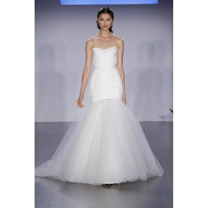 زفاف - Style 8503 by Jim Hjelm - Fit-n-flare Floor length Sleeveless Sweetheart Tulle Dress - 2017 Unique Wedding Shop