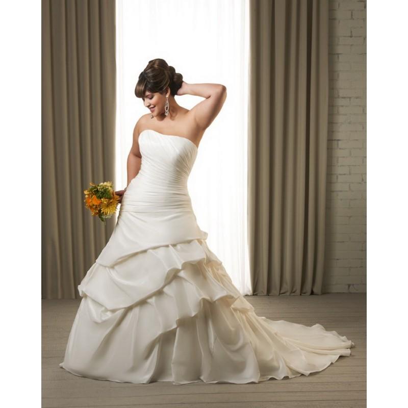 Mariage - Unforgerrable Plus Size 1215 Bridal Gown (2013) (UN13_1215BG) - Crazy Sale Formal Dresses