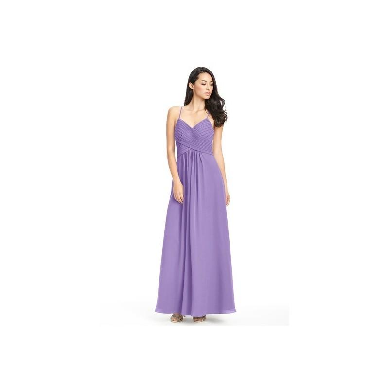 زفاف - Tahiti Azazie Haleigh - Keyhole Chiffon Floor Length V Neck Dress - Cheap Gorgeous Bridesmaids Store