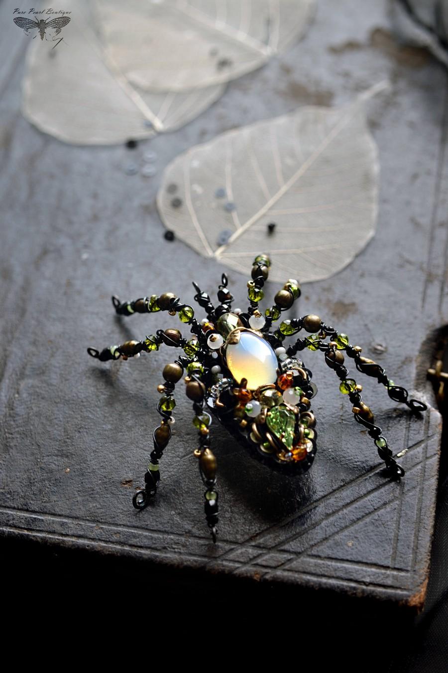 زفاف - Spider pin / Gift for her / Spider jewelry / Spider brooch / Spider pin / Wonderland / Statement jewelry