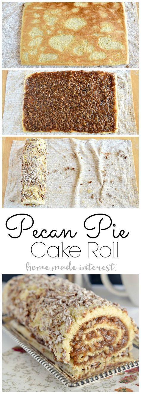 زفاف - Pecan Pie Cake Roll