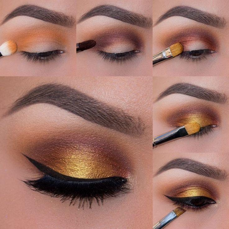 زفاف - Makeup Tutorial - Gold and Mauve Eyes
