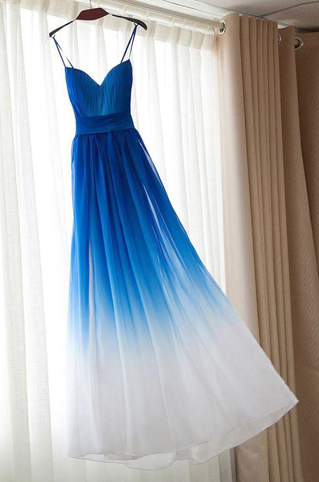 Свадьба - Spaghetti Strap Bridesmaid Dress,Ro