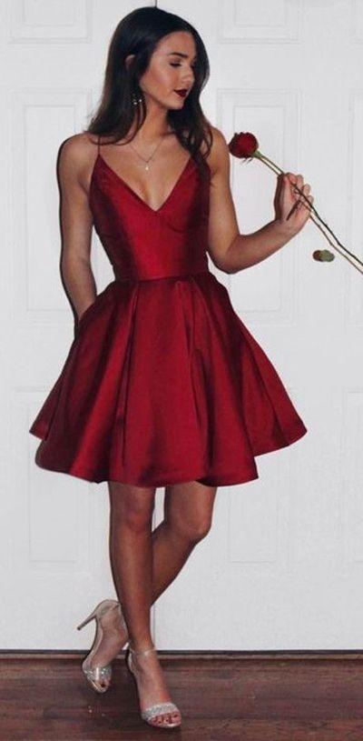 Mariage - Red Homecoming Dresses,short Homecoming Dresses,prom Dresses For Teens,9004 From LoveDresses