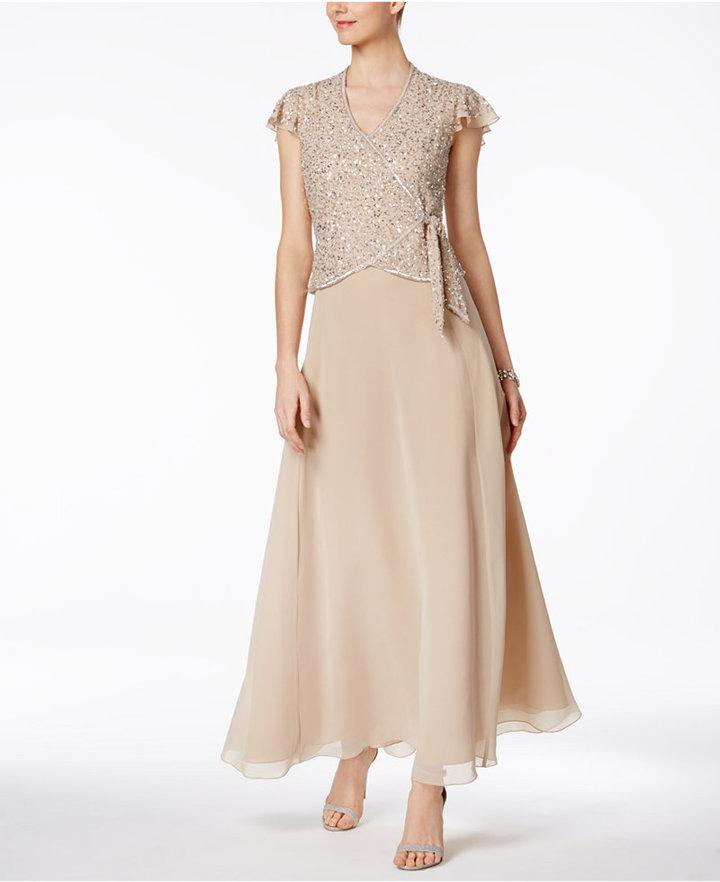 Hochzeit - J Kara Embellished A-Line Gown