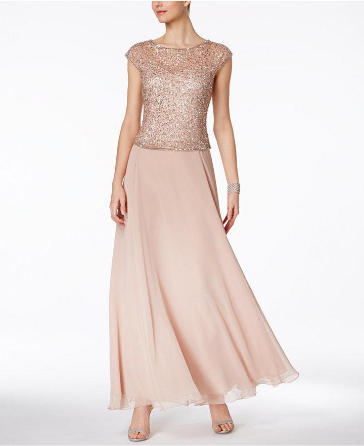 Свадьба - J Kara Embellished A-Line Gown