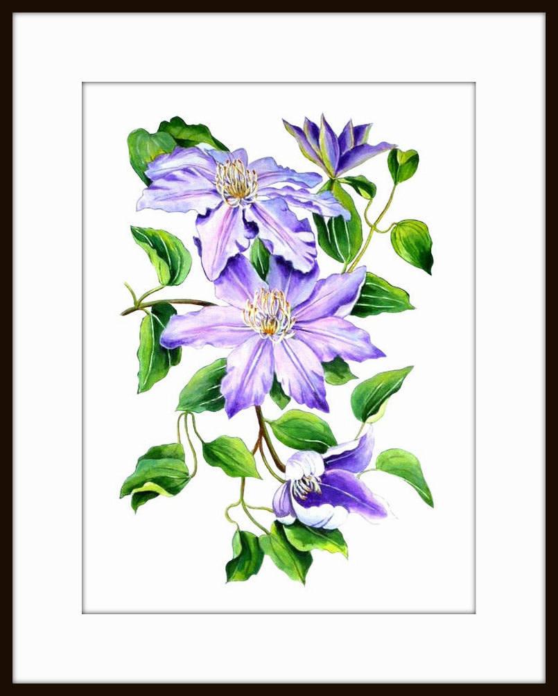 Wedding - Flower Watercolor Painting - Floral Art Print - Watercolor Flower Watercolor Painting Flower Painting Floral Art 
