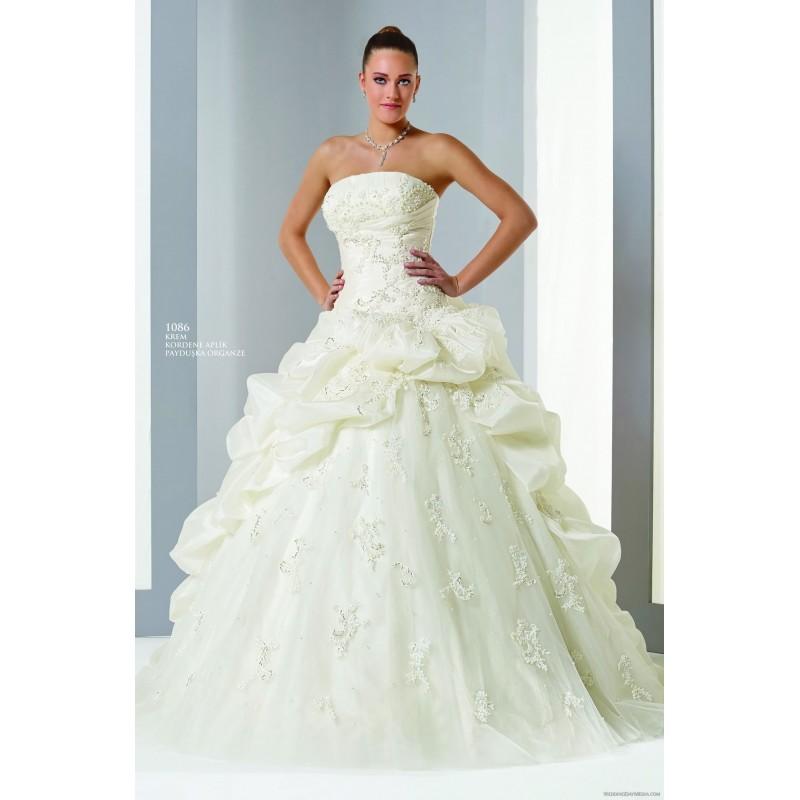 زفاف - Angelo Bianca 1086 Angelo Bianca Wedding Dresses Yasmine - Rosy Bridesmaid Dresses