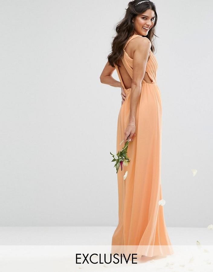 زفاف - TFNC WEDDING Pleated Maxi Dress With Back Detail