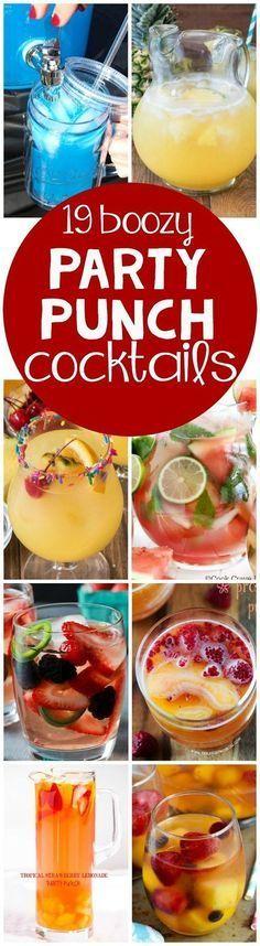 Свадьба - 19 Party Punch Cocktail Recipes