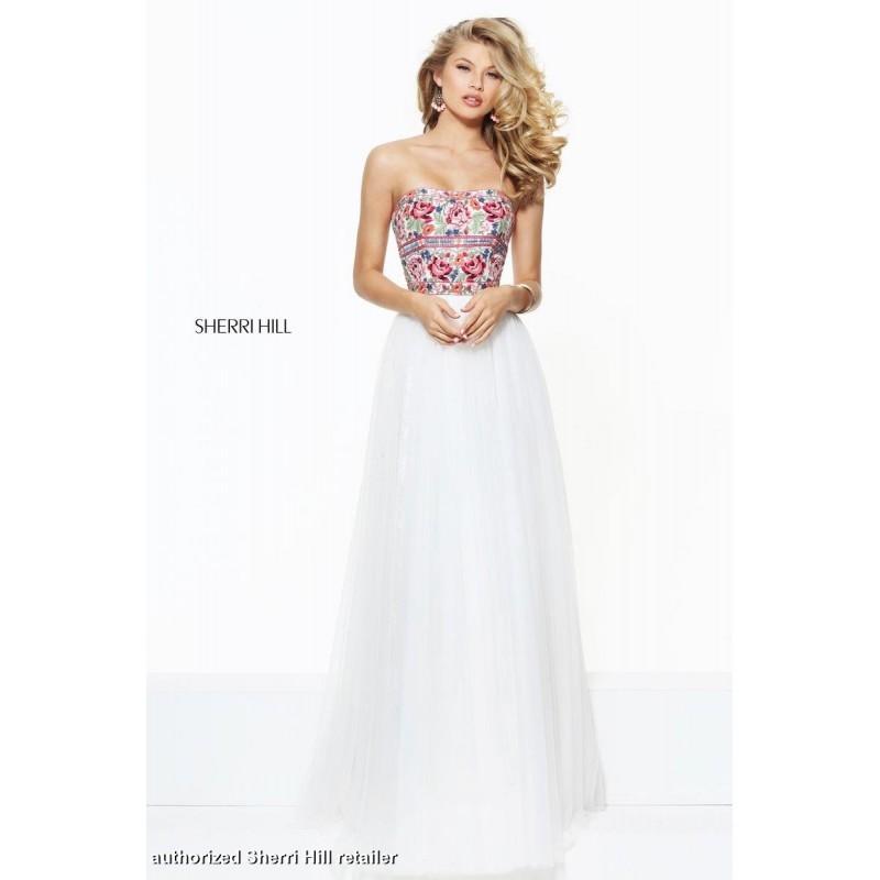 Mariage - Ivory/Multi Sherri Hill 50873 - Brand Wedding Store Online
