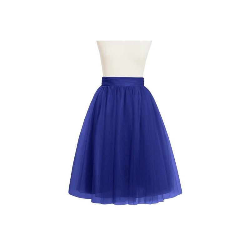 Mariage - Royal_blue Azazie Sylvie - Tulle Knee Length Dress - Cheap Gorgeous Bridesmaids Store