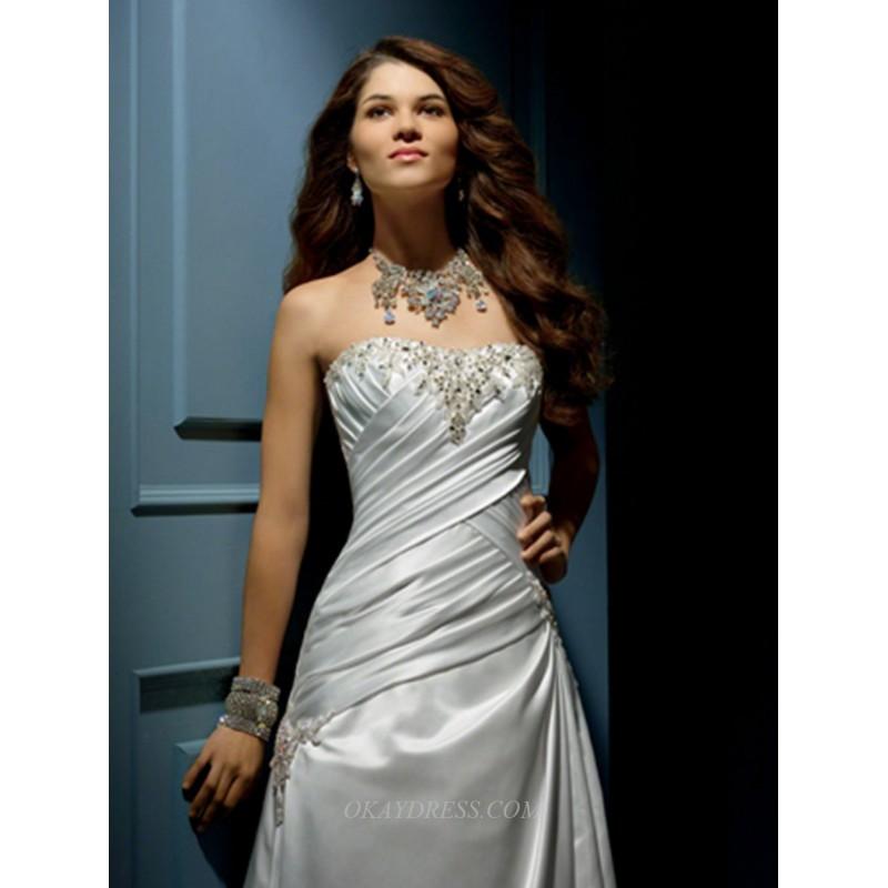 Wedding - Alfred Angelo 844 Bridal Gown (2011) (AA11_844BG) - Crazy Sale Formal Dresses
