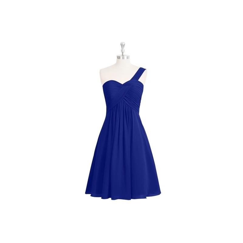 Hochzeit - Royal_blue Azazie Sariah - Knee Length Chiffon Sweetheart Strap Detail Dress - Cheap Gorgeous Bridesmaids Store