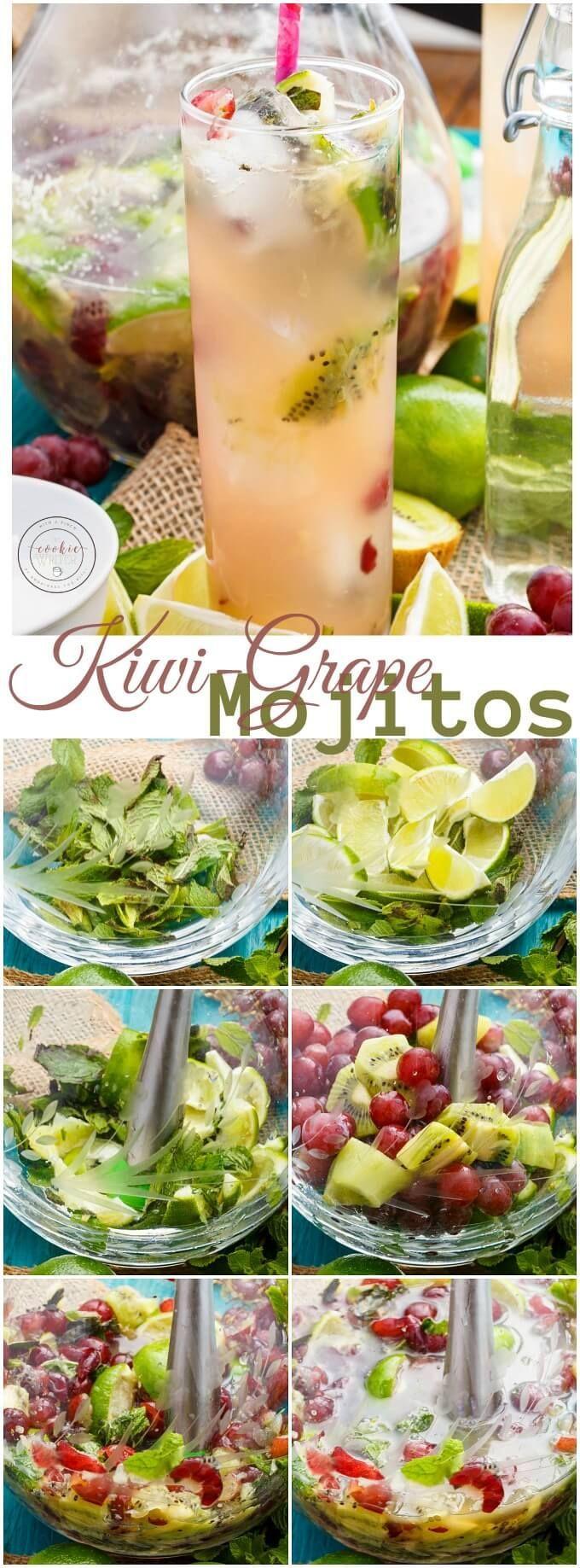 زفاف - Fresh Kiwi-Grape Mojitos