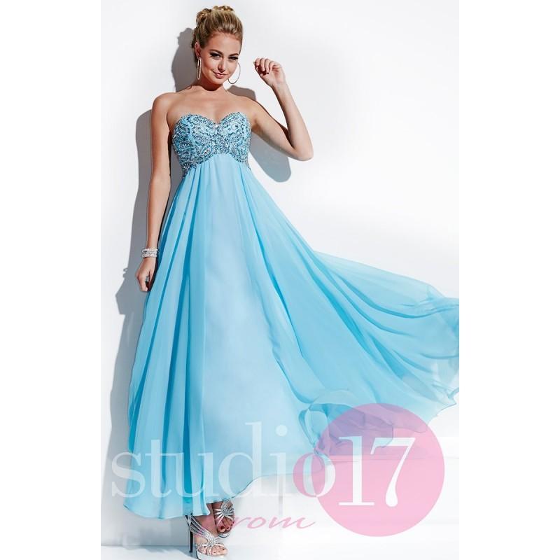 Mariage - Pink/White Studio 17 12512 - Chiffon Dress - Customize Your Prom Dress