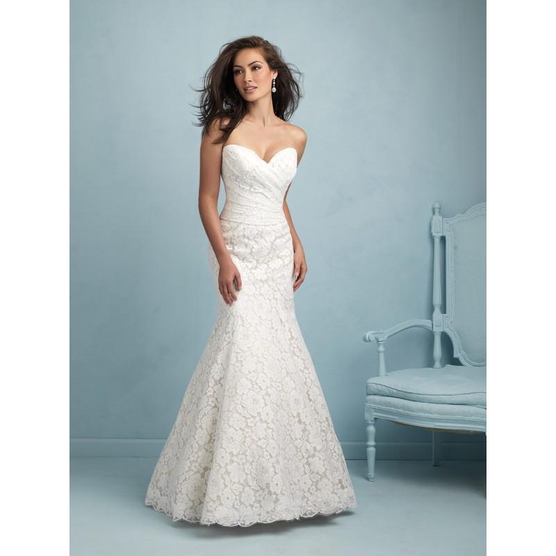 Wedding - Allure Bridals 9210 Lace Fit and Flare Wedding Dress - Crazy Sale Bridal Dresses
