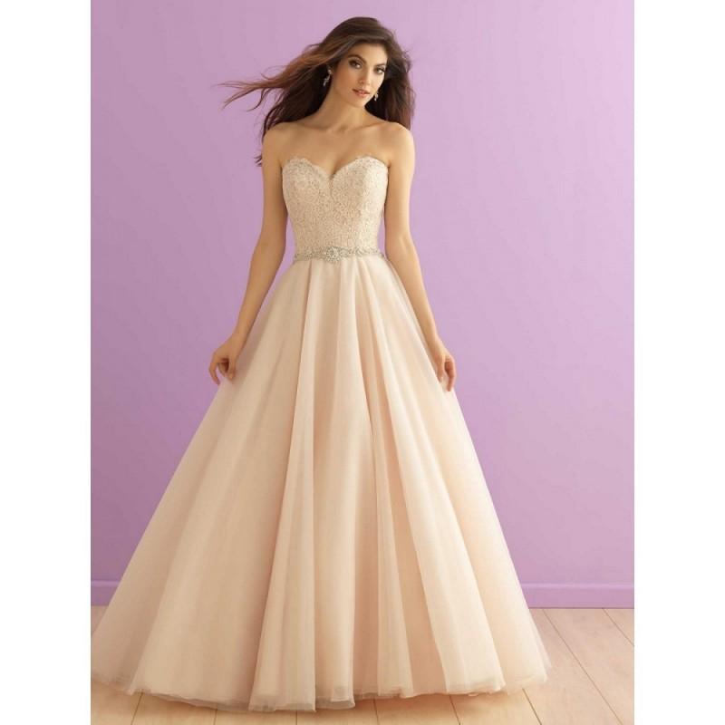 Wedding - Allure Bridals 2915 Wedding Dress - Ball Gown Strapless, Sweetheart Wedding Allure Bridals Long Dress - 2017 New Wedding Dresses