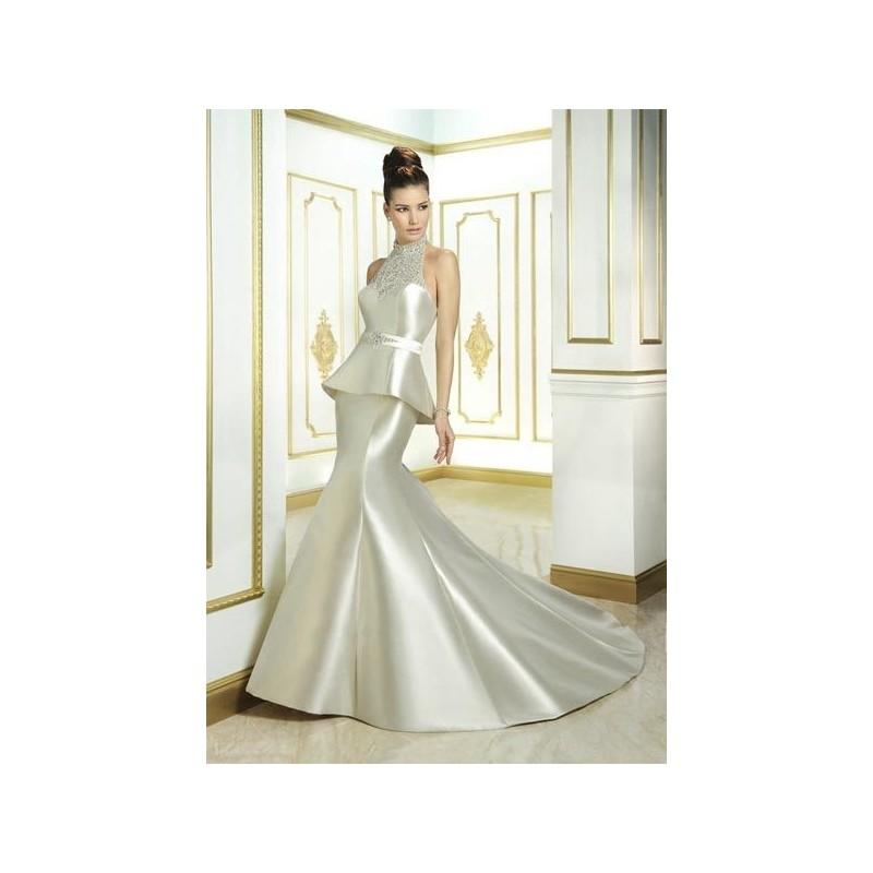 Mariage - Vestido de novia de Cosmobella Modelo 7728 - 2015 Sirena Halter Vestido - Tienda nupcial con estilo del cordón