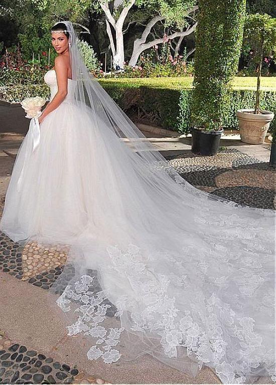 زفاف - [165.99] Gorgeous Lace & Tulle Strapless Neckline Ball Gown Wedding Dresses - Dressilyme.com