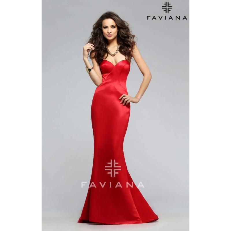 Hochzeit - Dark Navy Faviana 7753 - Customize Your Prom Dress