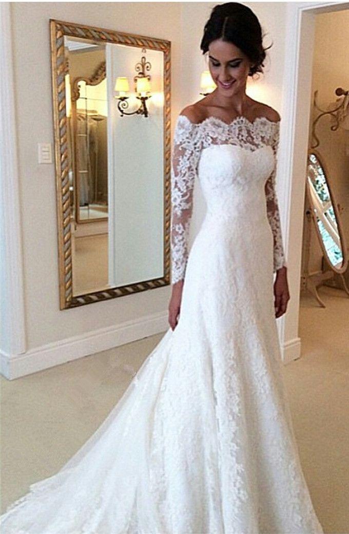 Свадьба - Long Sleeve Wedding Dresses - Darius Couture