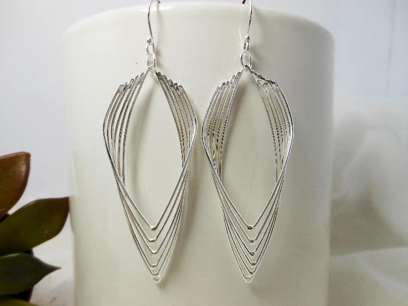 Wedding - Cool Handcraft Sterling Silver Modern Design Earrings,Modern Design Earring,Modern Earring,Design Earring,Personalized Gifts,Gifts For Her
