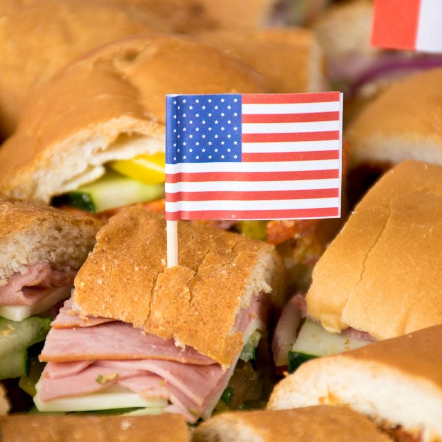 زفاف - 100 Patriotic American flag food picks. 2 1/2". Made in America. Fun for Memorial day, 4th July, Labor day, fundraisers and cookouts!
