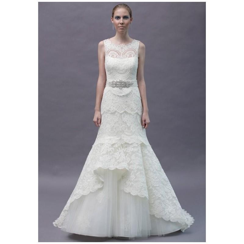 Hochzeit - Rivini by Rita Vinieris Wysteria - A-Line Natural Floor Chapel Lace Ivory Beading - Formal Bridesmaid Dresses 2017