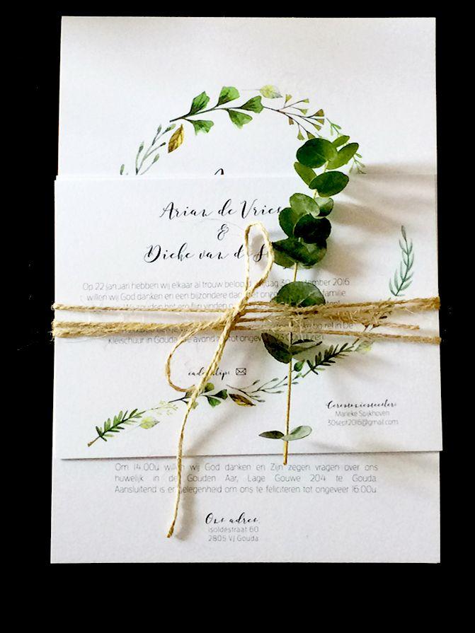Hochzeit - Wedding Invitation Green