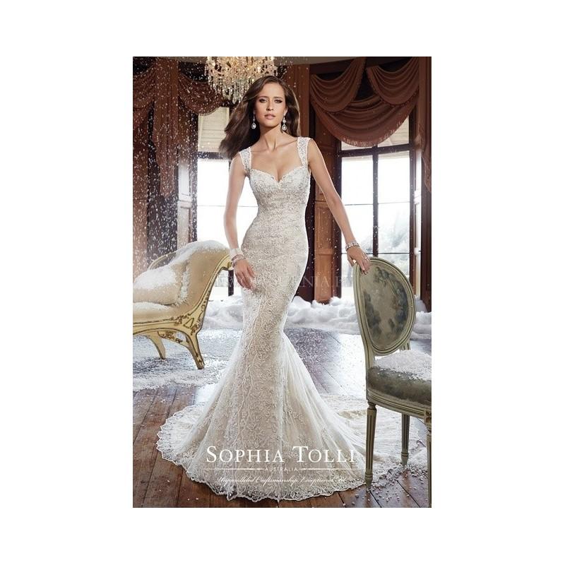 زفاف - Sophia Tolli - Fall 2015 (2015) - Y21515 - Formal Bridesmaid Dresses 2017