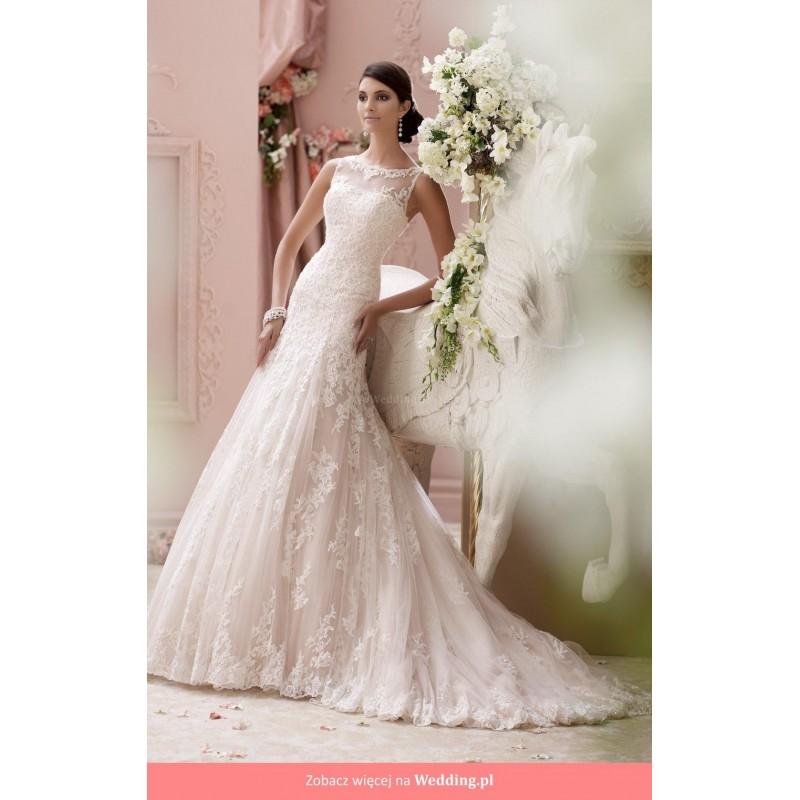 زفاف - Mon Cheri - 115234 David Tutera Spring 2015 Floor Length High Neck A-line Sleeveless Long - Formal Bridesmaid Dresses 2017