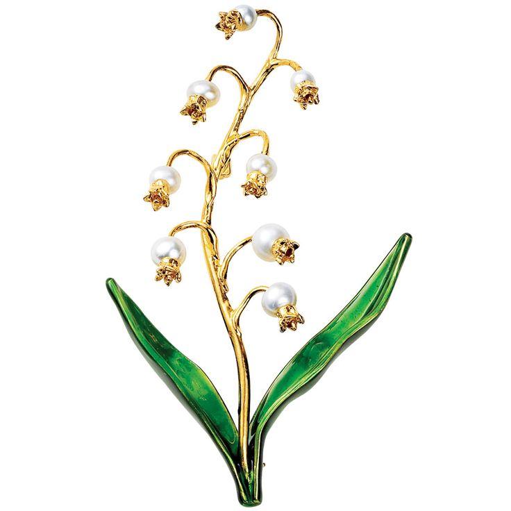 Hochzeit - Lily-of-the-Valley Pin