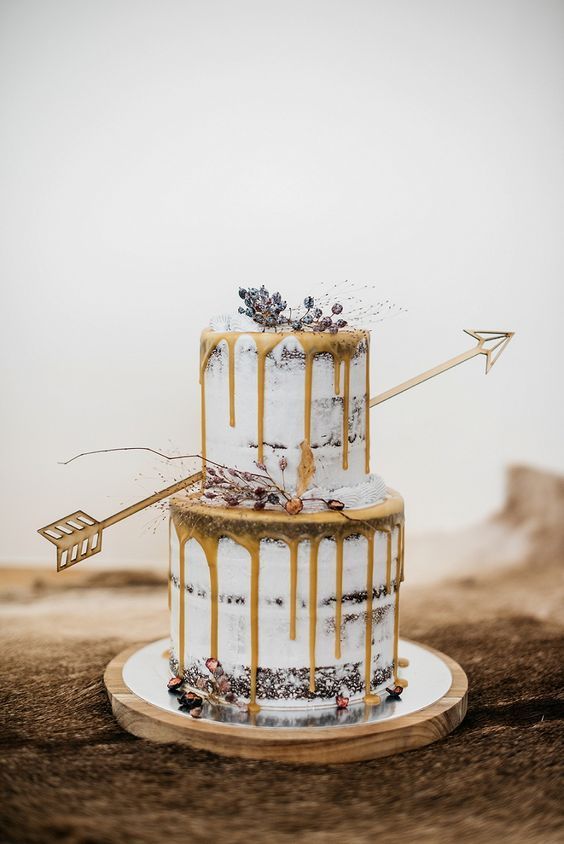 زفاف - 36 Drip Wedding Cakes Almost Too Pretty To Eat