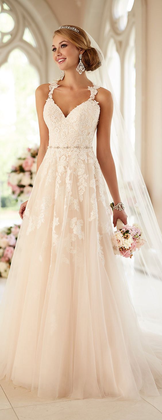 زفاف - Lace Spaghetti Straps Wedding Dress,sexy Sweetheart And Beading Band Wedding Dress
