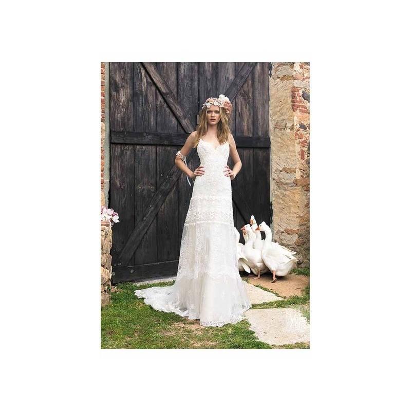 زفاف - Vestido de novia de YolanCris Modelo Angie - 2015 Recta Tirantes Vestido - Tienda nupcial con estilo del cordón